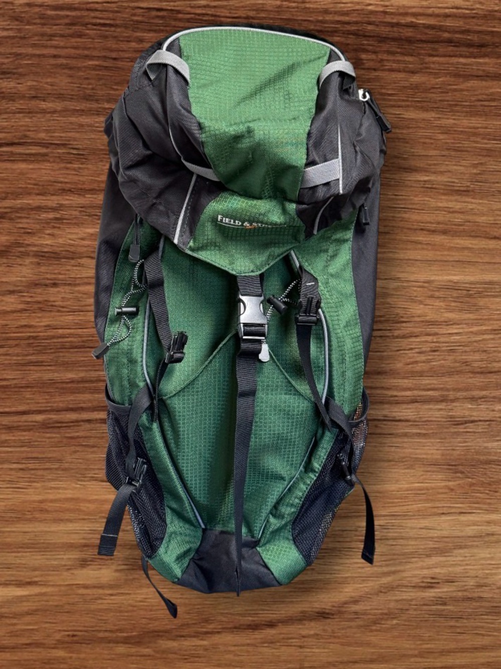 Field & Stream 1871 Backpack Internal Frame Outdoor Camping Hiking Green 45L